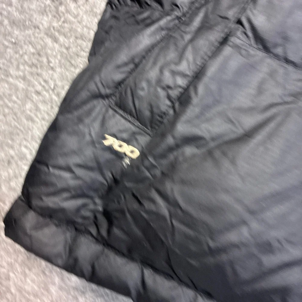 VTG The‎ North Face Nuptse 700 Puffer Vest Mens XXL Black Hooded Down Insulated